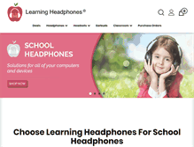 Tablet Screenshot of learningheadphones.com